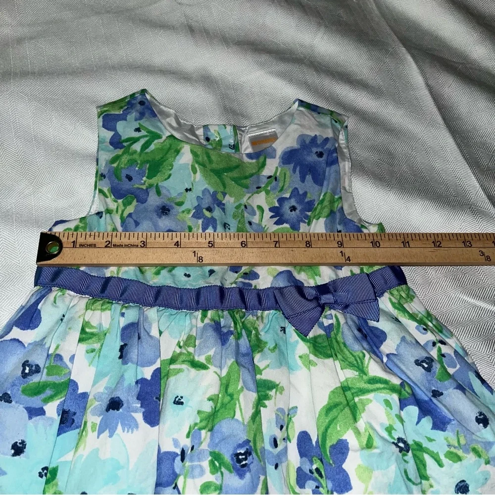 Gymboree‎ Blue Floral Sleeveless Dress 4T